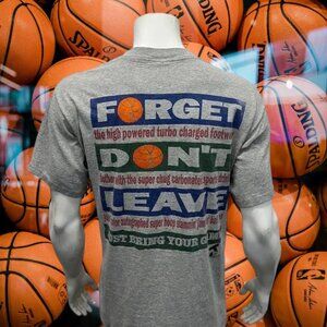 Vintage Single Stitch Gray Bring Your Game Graphic Basketball T-Shirt Size XL